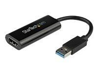 StarTech.com Adaptateur USB vers HDMI - Carte graphique externe - USB 3.0 - Slim - 1080p - Adaptateu
