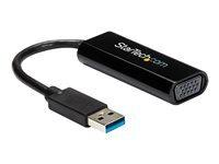 StarTech.com Adaptateur USB vers VGA - Carte graphique externe - USB 3.0 - Slim - 1080p - Adaptateur