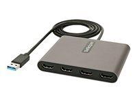 StarTech.com Adaptateur USB 3.0 vers 4x HDMI - Carte Video/Graphique Externe - Adaptateur USB Type-A