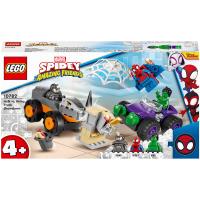 LEGO Marvel Le Combat Des Camions, Hulk contre le Rhino, Jouet Enfants +4 Ans(10782)