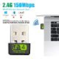 Mini adaptateur WiFi USB 150Mbps, pilote gratuit, Dongle, carte réseau, récepteur Ethernet sans fil,