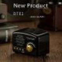 Mini Haut-Parleur Bluetooth Rétro 1200mAh Support Carte TF 5W Radio Ordinateur Haut-Parleur Portable