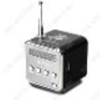 TD® Mini Haut-Parleur Noir 4 Go Haut-Parleur Portable avec FM Mini Radio Multifonction USB Haut-Parl