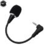 MICROPHONE,Black--Microphone Flexible en métal omnidirectionnel, Jack 3.5mm, Mini micro Audio pour o