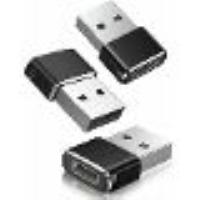 Adaptateur USB C Femelle vers USB A Mâle 3-Pack,Chargeur Type C USB A Convertir pour Apple Watch 7,i