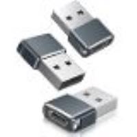 Gris - Adaptateur USB C femelle vers USB A mâle 3 Pack,Converter C Charger Cable pour Apple Watch 7 