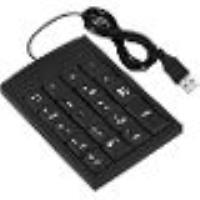 Clavier numérique USB, 19 Touches Portable Mini pavé numérique pour Ordinateur Portable, Ordinateur 