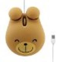 Souris filaire USB Mignonne Forme d'Animal Ours Souris Optique Portable Mini Cartoon 3 Boutons pour 