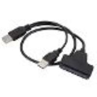 Câble adaptateur USB 2.0 pour disque dur SATA 7, 15 broches, pour ordinateur portable de 2.5 pouces,