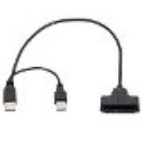 Câble adaptateur USB 2.0 vers Sata 2.5 pouces, 7 + 15 lignes, 45cm, pour disque dur 2.0 HDD d'ordina