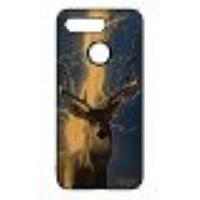 Coque Silicone Cerf Pour Honor V20/View 20 Bois Eclair Foudre Foret Gibier Huawei Telephone Animal D
