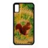 Coque Pour Iphone Xs En Bois Silicone Ecureuil Vert Mignon Mandala Animaux Animal Housse Design Pers