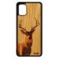 Coque Bois Silicone Galaxy A71 Cerf Design Faon Brame Dessin Brun Animal Animaux Jolie Foret Telepho