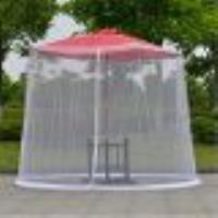 Parasol Moustiquaire Couverture Extérieur Jardin Parapluie Table Écran Bug Filet,Blanc