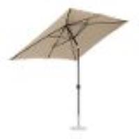 Grand Parasol Jardin Rectangulaire 200 X 300 Cm Inclinable Taupe Helloshop26 14_0007549