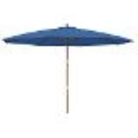 Vidaxl Parasol De Jardin Avec Mât En Bois Bleu Azuré 400x273 Cm