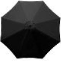 Pare-Soleil À Baldaquin De Rechange Noir, Parapluie De Jardin Portable Parasol Patio Diamètre 2,7 M 