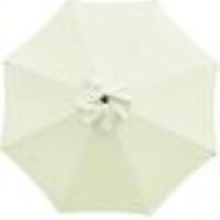Diamètre 2,0 m * 6 nervures, (blanc cassé), 1 paquet de parapluies, parasols de jardin, villas, jard