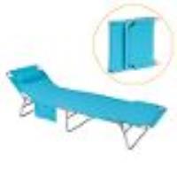 Sobuy® Ogs35-B Chaise Longue Bain De Soleil Transat De Jardin Pliant Chaise De Camping Inclinable, P