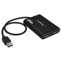 StarTech.com Adaptateur USB 3.0 vers double DisplayPort 4K 60 Hz - Carte graphique externe USB 3.0 v