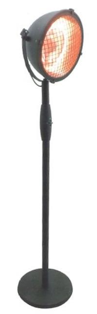 Parasol chauffant électrique Côme - Noir - 40x60x210cm