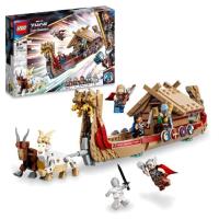 LEGO® 76208 Marvel Le Drakkar de Thor, Jouet à Construire de Bateau avec Minifigurines Avengers et S