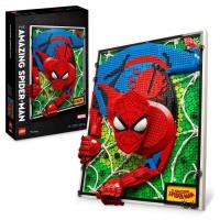 LEGO® ART 31209 The Amazing Spider-Man, Set Art Mural 3D, Poster BD pour Adolescents et Adultes