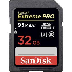 Carte SDHC SanDisk Extreme PRO 32 Go Class 10, UHS-I, UHS-Class 3, v30 Video Speed Class