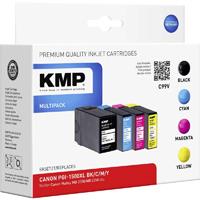 Pack de cartouches compatible KMP C99V noir, cyan, magenta, jaune - remplace Canon PGI-1500XL