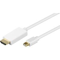Goobay Mini-Display / HDMI Câble de raccordement [1x Mini port Display mâle 1x HDMI mâle] 2 m blanc
