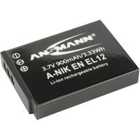 Batterie pour appareil photo Ansmann Remplace laccu dorigine EN-EL12 3.7 V 900 mAh A-Nik ENEL 12