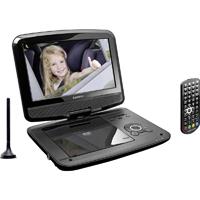 Lenco DVP-9413 Téléviseur portable avec lecteur DVD 22.5 cm 9 pouces fonctionnement sur batterie, avec câble d