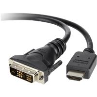 Belkin DVI / HDMI Câble de raccordement [1x DVI mâle 18+1 pôles 1x HDMI mâle] 1.8 m noir