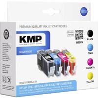 KMP Encre remplace HP 364 compatible pack bundle noir, cyan, magenta, jaune H108V 1712,8005