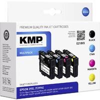 KMP Encre remplace Epson 29XL, T2996, T2991, T2992, T2993, T2994 compatible pack bundle noir, cyan, magenta, j