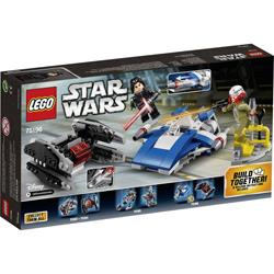 LA-Wing - consulté vs. Silencieux - consulté micro TIE Fighter LEGO STAR WARS 75196
