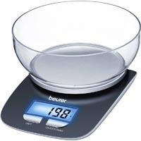 Beurer KS25 Balance de cuisine numérique numérique, avec récipient de mesure Plage de pesée (max.)=3 kg noir