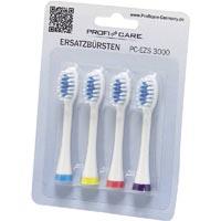 Têtes de brosse à dents pour brosse à dents électrique Profi-Care Zubehörset PC-EZS 3000 4 pc(s) blanc