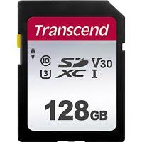Transcend Premium 300S Carte SDXC 128 Go Class 10, UHS-I, UHS-Class 3, v30 Video Speed Class