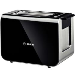 Bosch Toaster Styline TAT8613 Noir / Inox 860 W 2 fentes