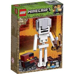 Bigfigurine Minecraft Squelette avec un cube de magma LEGO MINECRAFT 21150
