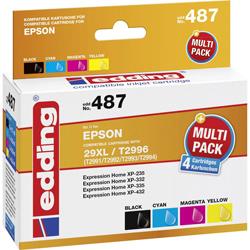 Edding Encre remplace Epson 29XL, T2996, T2991, T2992, T2993, T2994 compatible pack bundle noir, cyan, magenta