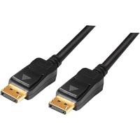 LogiLink DisplayPort Câble de raccordement [1x DisplayPort mâle 1x DisplayPort mâle] 15 m noir