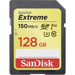 SanDisk Extreme Carte SDXC 128 Go Class 10, UHS-I, UHS-Class 3, v30 Video Speed Class compatibilité vidéo 4K