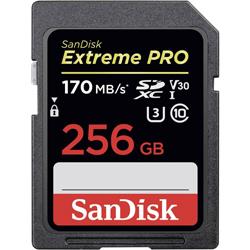 SanDisk Extreme PRO Carte SDXC 256 Go Class 10, UHS-I, UHS-Class 3, v30 Video Speed Class 