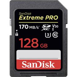SanDisk Extreme PRO Carte SDXC 128 Go Class 10, UHS-I, UHS-Class 3, v30 Video Speed Class 