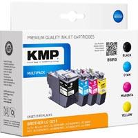 KMP Ink set remplace Brother LC-3219XL compatible noir, cyan, magenta, jaune B58VX 1537,4005