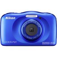 Nikon W150 Appareil photo numérique 13.2 Mill. pixel Zoom optique: 3 x bleu étanche, protégé contre la poussière, résistant aux chocs, Bluetooth, caméra