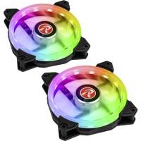 Ventilateur pour boîtier PC Raijintek IRIS 12 Rainbow RGB noir, transparent, RVB (l x h x p) 120 x 120 x 25 mm