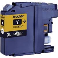 Cartouche dencre BROTHER LC-125XLY, LC125XLY, Jaune